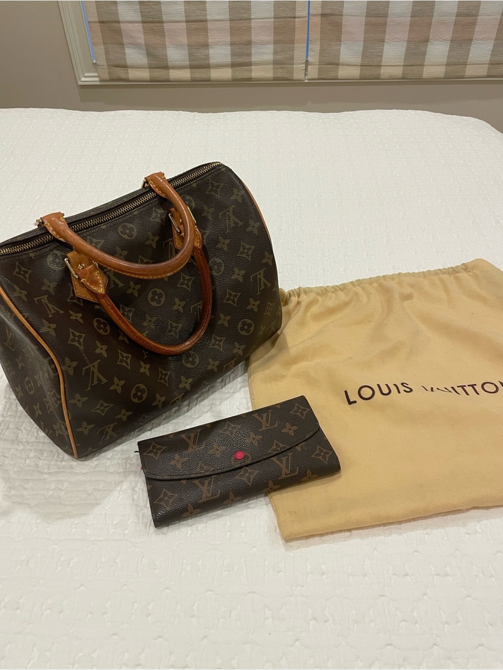 Louis Vuitton Monogram Canvas Satchel with Vachetta Trim